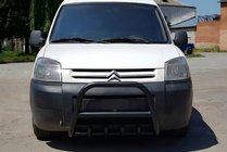 Peugeot Partner 1996-2008 Defensa Delantera WT003 Negra Acero Inoxidable foto 4