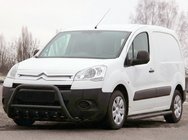 Peugeot Partner Tepee 2008-2018 Defensa Delantera WT003 Negra Acero Inoxidable foto 1