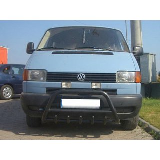 Defensa Delantera WT003 Negra Acero Inoxidable Volkswagen T4 Caravelle/Multivan 1990–2003 foto 1
