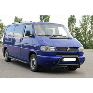Defensa Delantera WT003 Negra Acero Inoxidable Volkswagen T4 Caravelle/Multivan 1990–2003 foto 4
