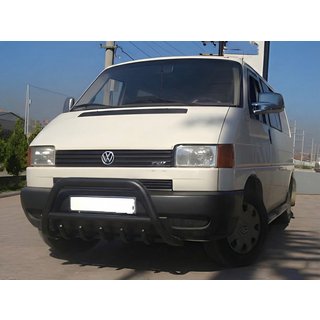 Defensa Delantera WT003 Negra Acero Inoxidable Volkswagen T4 Caravelle/Multivan 1990–2003 foto 2