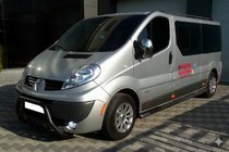 Opel Vivaro 2001–2015 Defensa Delantera WT003 Negra (Acero Inoxidable) foto 2
