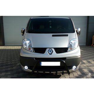 Defensa Delantera WT003 Negra (Acero Inoxidable) Opel Vivaro 2001–2015 foto 4