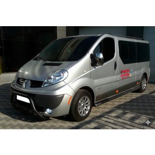 Defensa Delantera WT003 Negra (Acero Inoxidable) Opel Vivaro 2001–2015 foto 2