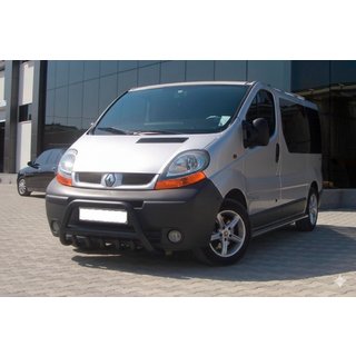 Defensa Delantera WT003 Negra (Acero Inoxidable) Opel Vivaro 2001–2015 foto 3
