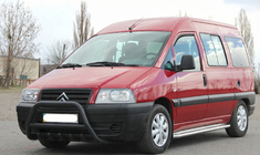 Citroen Jumpy 1996-2007 Defensa Delantera WT003 Negra Acero Inoxidable foto 1