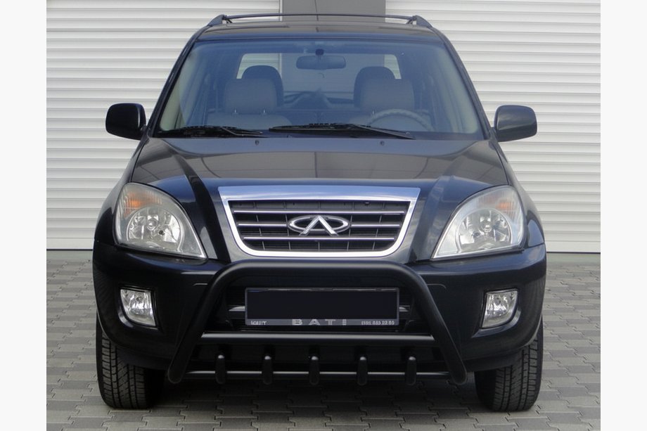 Chery Tiggo 1 2005-2016 Defensa Delantera WT003 Negra Acero Inoxidable Image