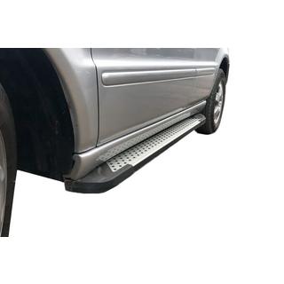 Estribos laterales Allmond Grey (2 uds., aluminio) Mercedes ML W163 1997-2005 foto 1