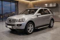 Mercedes ML W164 2005-2011 Estribos Laterales Duru (2 uds., Aluminio) foto 1