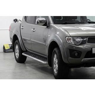 Estribos Laterales Maydos V1 (2 uds., Aluminio y Acero Inoxidable) Mitsubishi L200 2006-2015 foto 1