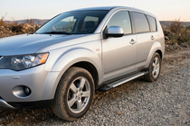 Mitsubishi Outlander 2006-2012 Estribos Laterales Line (2 uds., Aluminio) foto 1