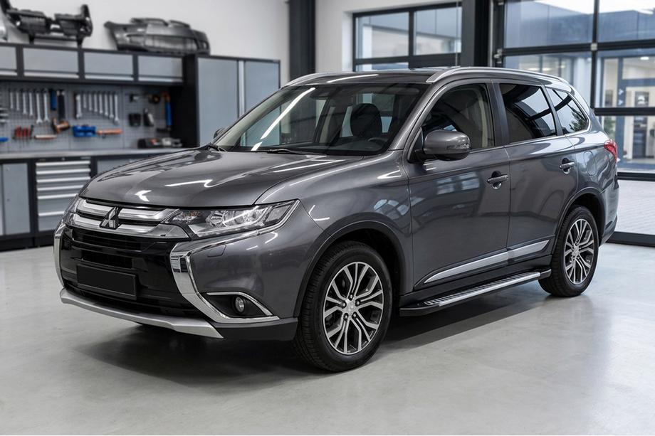 Mitsubishi Outlander 2012-2021 Estribos Laterales Line (2 uds., Aluminio) Image