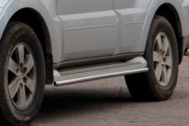 Mitsubishi Pajero Wagon IV 2006-2021 Tubos Laterales (2 uds., Acero Inoxidable) foto 5