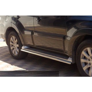 Tubos Laterales (2 uds., Acero Inoxidable) Mitsubishi Pajero Wagon IV 2006-2021 foto 2