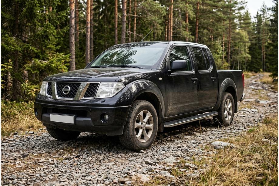 Nissan Navara 2006-2015 Estribos Laterales Maydos V1 (2 uds., Aluminio y Acero Inoxidable) Image