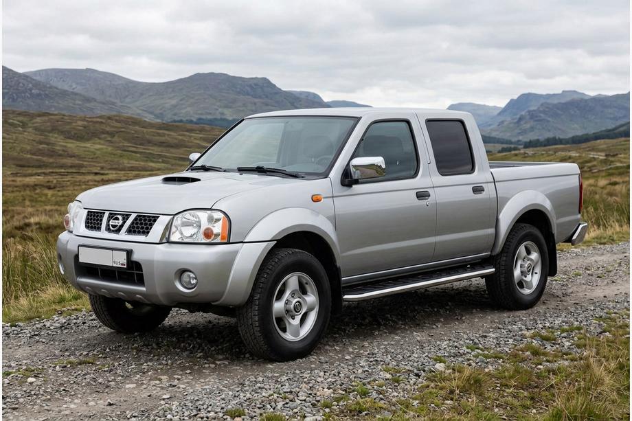 Nissan NP300 1999-2015 Estribos Laterales Maydos V1 (2 uds., Aluminio y Acero Inoxidable) Image