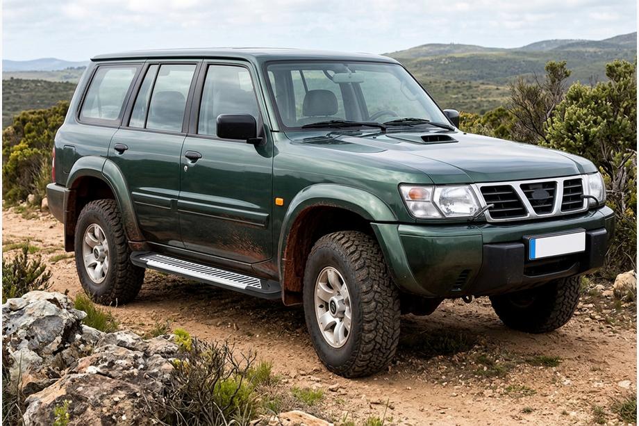 Nissan Patrol Y61 1997-2011 Estribos Laterales Line (2 uds., Aluminio) Image