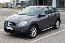 Nissan Qashqai 2007-2010 Estribos Laterales Line (2 uds., Aluminio) foto 1