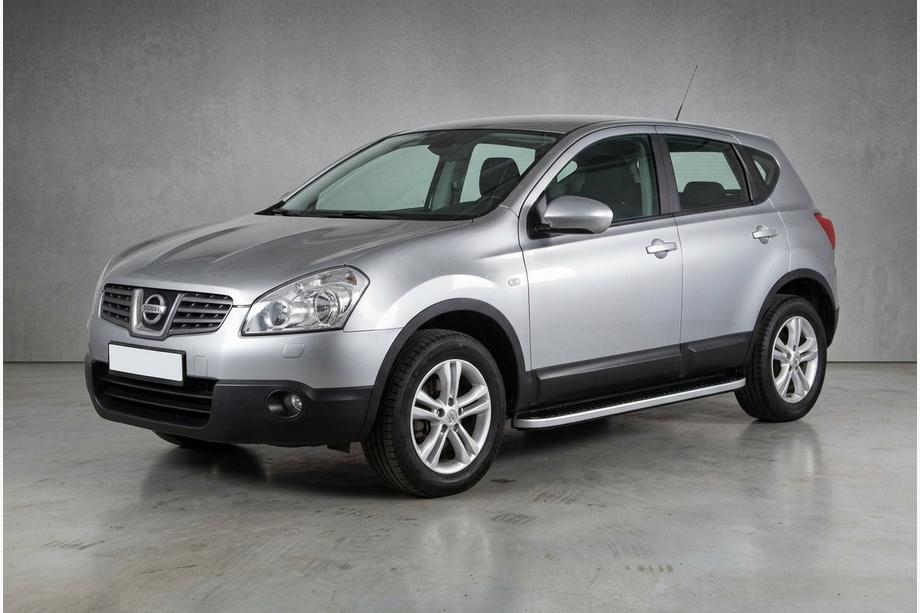 Nissan Qashqai 2007-2010 Estribos Laterales Tayga Grey (2 uds., Aluminio) Image