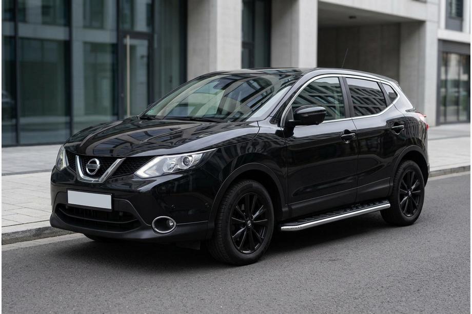 Nissan Qashqai 2014-2021 Estribos Laterales Maydos V1 (2 uds., Aluminio y Acero Inoxidable) Image