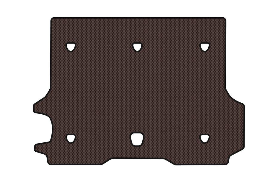 Chevrolet Trailblazer 2002-2012 Alfombrilla de goma para maletero Carsuit (Marrón) Foto 1
