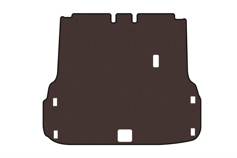 Nissan Pathfinder R52 2012-2021 Alfombrilla de goma para maletero Carsuit (Marrón) Foto 1