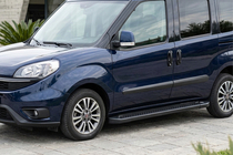 Opel Combo 2012-2018 Estribos Laterales Allmond Black (2 uds., Aluminio) foto 1