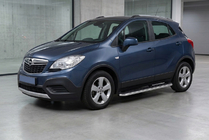 Opel Mokka 2012-2021 Estribos Laterales Maydos V1 (2 uds., Aluminio y Acero Inoxidable) foto 1