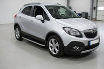 Opel Mokka 2012-2021 Estribos Laterales Tayga Grey (2 uds., Aluminio) foto 1
