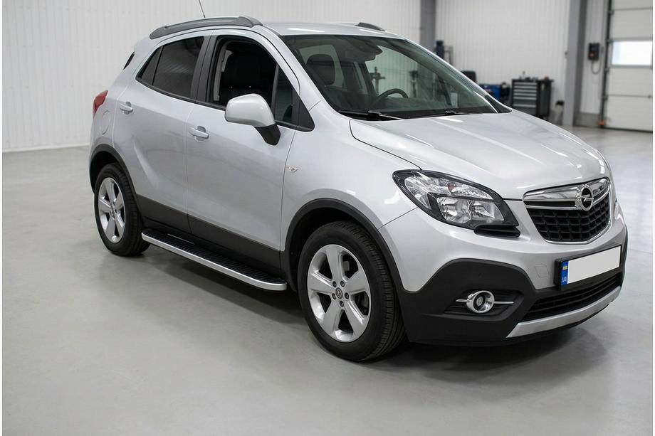 Opel Mokka 2012-2021 Estribos Laterales Tayga Grey (2 uds., Aluminio) Image