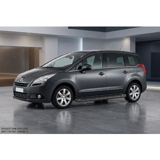 Estribos Laterales Allmond Black (2 uds., Aluminio) Peugeot 5008 2009-2016 foto 1