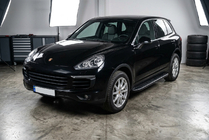 Porsche Cayenne 2010-2017 Estribos Laterales Bosphorus Black (2 uds., Aluminio) foto 1
