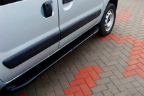 Renault Kangoo 1998-2008 Estribos Laterales Allmond Black (2 uds., Aluminio) foto 1