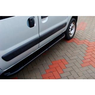 Estribos Laterales Allmond Black (2 uds., Aluminio) Renault Kangoo 1998-2008 foto 1