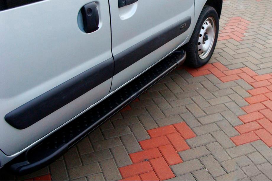 Renault Kangoo 1998-2008 Estribos Laterales Allmond Black (2 uds., Aluminio) Image