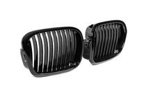 BMW 5 Series E39 1996-2003 Riñones 1-Bar (2000-2003, negro brillo) foto 4