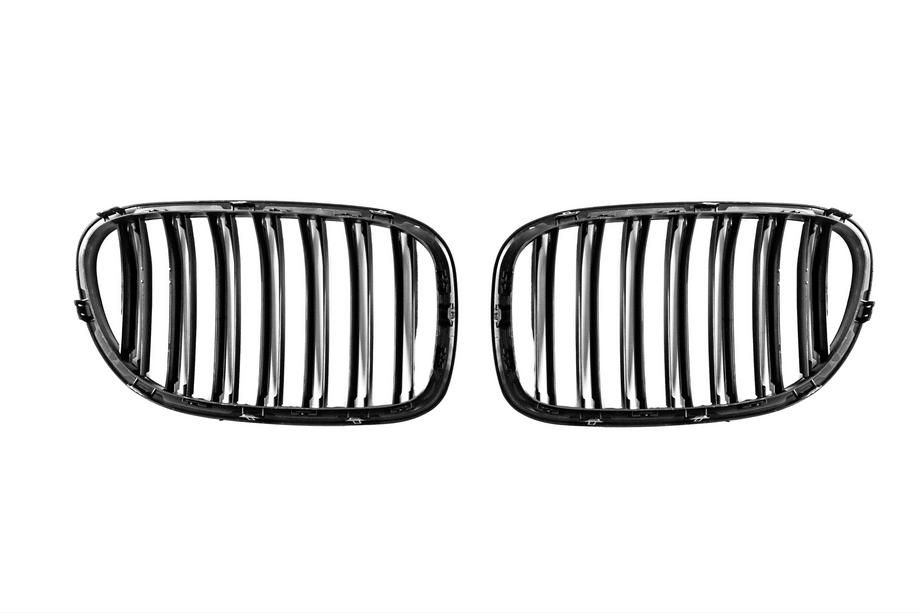 BMW 7 Series F01/F02 2008-2015 Riñones M-Look (Negro Brillante) Foto 5