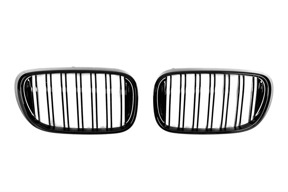 BMW 7 Series G11/G12 2015-2022 Rejillas M-Look (2016-2019, Negro Brillante) Foto 2