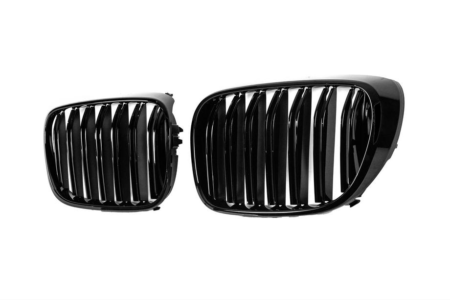 BMW 7 Series G11/G12 2015-2022 Rejillas M-Look (2016-2019, Negro Brillante) Foto 3