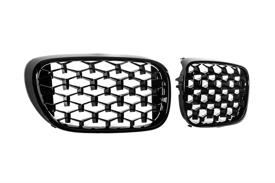BMW 7 Series G11/G12 2015-2022 Riñones Diamond Black (2016-2019, Negro Brillante) Foto 4