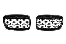BMW X6 E71 2008–2014 Riñoneras Diamond Black (Negro Brillante) foto 2