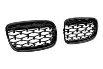 BMW X6 E71 2008–2014 Riñoneras Diamond Black (Negro Brillante) foto 4