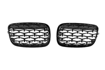 BMW X6 E71 2008–2014 Riñoneras Diamond Black (Negro Brillante) foto 5