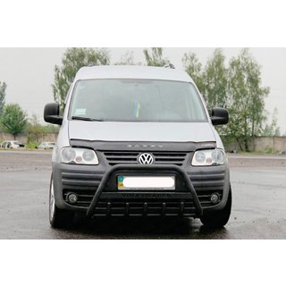 Defensa Delantera WT004 Negra (Acero Inoxidable) Volkswagen Caddy 2004-2010 foto 2