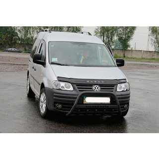 Defensa Delantera WT004 Negra (Acero Inoxidable) Volkswagen Caddy 2004-2010 foto 4