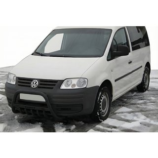 Defensa Delantera WT004 Negra (Acero Inoxidable) Volkswagen Caddy 2004-2010 foto 1