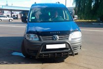 Volkswagen Caddy 2004-2010 Defensa Delantera WT003 Negra Acero Inoxidable foto 3