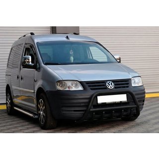 Defensa Delantera WT003 Negra Acero Inoxidable foto 2