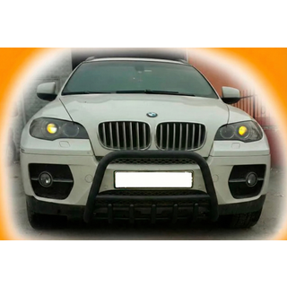 Defensa Delantera WT003 Negra Acero Inoxidable foto 4