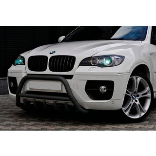 Defensa Delantera WT003 Negra Acero Inoxidable foto 1